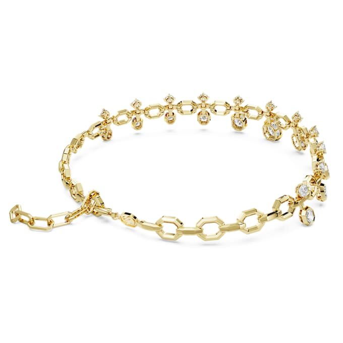 Collana ottagonale con diamanti sintetici 18,39 Ct Tw, forme miste, oro giallo 18K Collana ottagonale con diamanti sintetici 18,39 Ct Tw, forme miste, oro giallo 18K