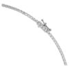 Collana ottagonale con diamanti sintetici 37,70 Ct Tw, forma ottagonale, oro bianco 18 carati Collana ottagonale con diamanti sintetici 37,70 Ct Tw, forma ottagonale, oro bianco 18 carati