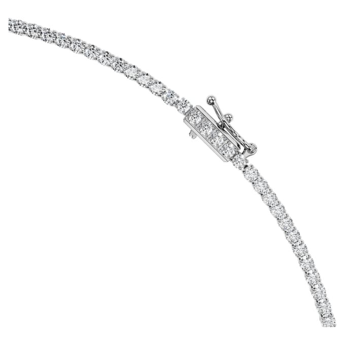 Collana ottagonale con diamanti sintetici 37,70 Ct Tw, forma ottagonale, oro bianco 18 carati Collana ottagonale con diamanti sintetici 37,70 Ct Tw, forma ottagonale, oro bianco 18 carati