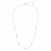 Collana ottagonale con diamanti sintetici da 0,7 carati in totale, forma rotonda, argento sterling Collana ottagonale con diamanti sintetici da 0,7 carati in totale, forma rotonda, argento sterling