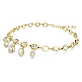 Collana ottagonale con diamanti sintetici da laboratorio 12,56 carati totali, forme miste, oro giallo 18 carati