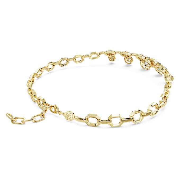 Collana ottagonale con diamanti sintetici da laboratorio 12,56 carati totali, forme miste, oro giallo 18 carati Collana ottagonale con diamanti sintetici da laboratorio 12,56 carati totali, forme miste, oro giallo 18 carati