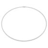 Collana Tennis Eternity con diamanti sintetici da laboratorio, 3 Ct in totale, forma rotonda, oro bianco 14K