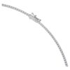 Collana Tennis Eternity con diamanti sintetici da laboratorio, 3 Ct in totale, forma rotonda, oro bianco 14K