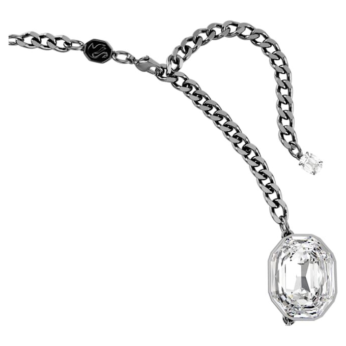 Collana “The Vienna Collection” a forma di piuma, bianca, placcata in rutenio Collana “The Vienna Collection” a forma di piuma, bianca, placcata in rutenio