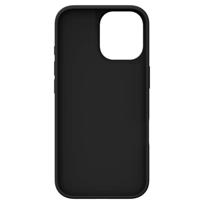 Custodia per smartphone con cristalli a fondo piatto, iPhone® 17, nero Custodia per smartphone con cristalli a fondo piatto, iPhone® 17, nero