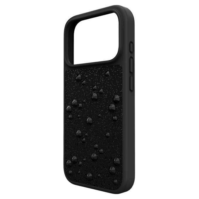 Custodia per smartphone con cristalli sul retro piatto, iPhone® 17 Pro, nera Custodia per smartphone con cristalli sul retro piatto, iPhone® 17 Pro, nera