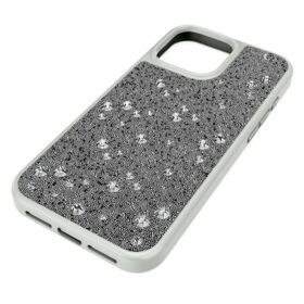 Custodia per smartphone con design a motivi sparsi, per iPhone® 16 Pro Max, color argento