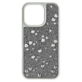 Custodia per smartphone con design a pois, iPhone® 16 Pro, color argento
