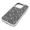 Custodia per smartphone con design a pois, iPhone® 16 Pro, color argento Custodia per smartphone con design a pois, iPhone® 16 Pro, color argento