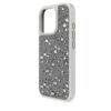 Custodia per smartphone con design a pois, iPhone® 16 Pro, color argento Custodia per smartphone con design a pois, iPhone® 16 Pro, color argento