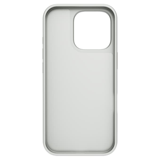 Custodia per smartphone con design a pois, iPhone® 16 Pro, color argento Custodia per smartphone con design a pois, iPhone® 16 Pro, color argento