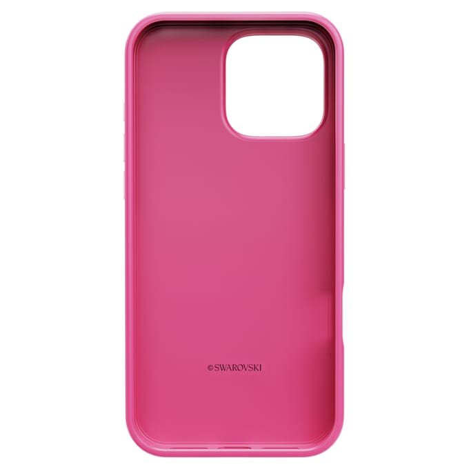 Custodia per smartphone con motivo a cristalli in rilievo, iPhone® 16 Pro Max, rosa Custodia per smartphone con motivo a cristalli in rilievo, iPhone® 16 Pro Max, rosa