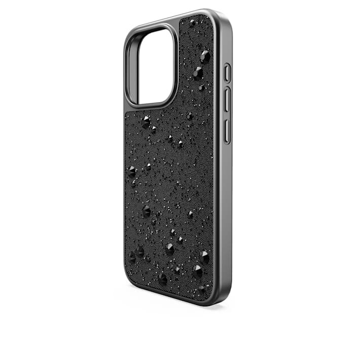 Custodia per smartphone High con cristalli sul retro piatto, iPhone® 15 Pro, nero Custodia per smartphone High con cristalli sul retro piatto, iPhone® 15 Pro, nero