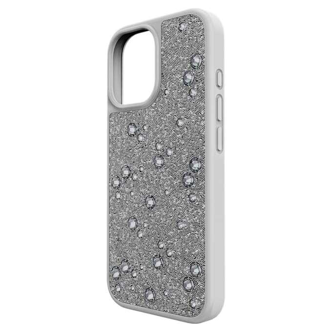 Custodia per smartphone High con cristalli sul retro piatto, iPhone® 17, argento Custodia per smartphone High con cristalli sul retro piatto, iPhone® 17, argento
