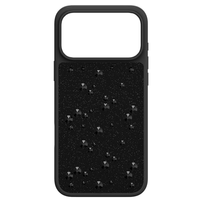Custodia per smartphone High con cristalli sul retro piatto, iPhone® 17 Pro Max, nera Custodia per smartphone High con cristalli sul retro piatto, iPhone® 17 Pro Max, nera