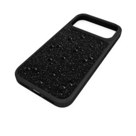 Custodia per smartphone High con cristalli sul retro piatto, iPhone® 17 Pro Max, nera