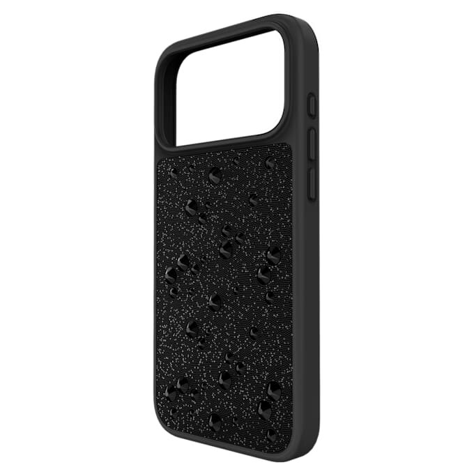 Custodia per smartphone High con cristalli sul retro piatto, iPhone® 17 Pro Max, nera Custodia per smartphone High con cristalli sul retro piatto, iPhone® 17 Pro Max, nera