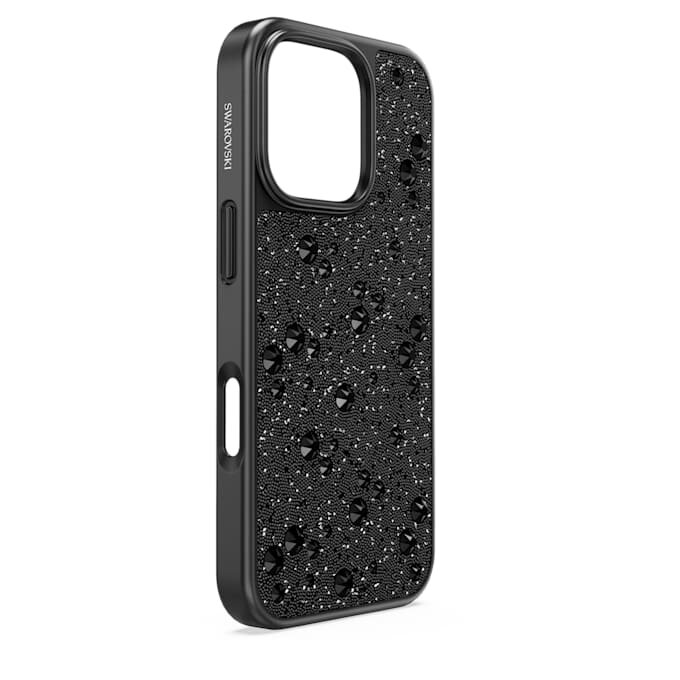 Custodia per smartphone High con design a motivi sparsi, iPhone® 16 Pro, nera Custodia per smartphone High con design a motivi sparsi, iPhone® 16 Pro, nera