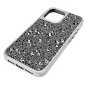 Custodia per smartphone High con design a motivi sparsi, iPhone® 16, tono argento