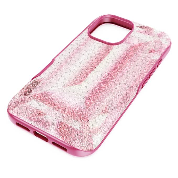 Custodia per smartphone High con motivo a cristalli, iPhone® 16, rosa Custodia per smartphone High con motivo a cristalli, iPhone® 16, rosa