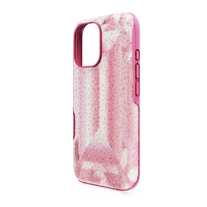 Custodia per smartphone High con motivo a cristalli, iPhone® 16, rosa Custodia per smartphone High con motivo a cristalli, iPhone® 16, rosa