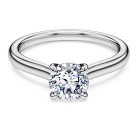 Diamanti sintetici Eternity, 1 carato in totale, forma rotonda, oro bianco 14K Diamanti sintetici Eternity, 1 carato in totale, forma rotonda, oro bianco 14K