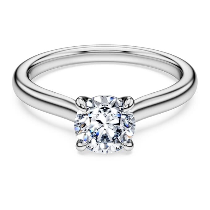 Diamanti sintetici Eternity, 1 carato in totale, forma rotonda, oro bianco 14K Diamanti sintetici Eternity, 1 carato in totale, forma rotonda, oro bianco 14K