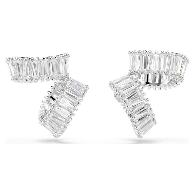 Ear cuff Ariana Grande X Swarovski con taglio baguette, bianchi, placcati in rodio Ear cuff Ariana Grande X Swarovski con taglio baguette, bianchi, placcati in rodio