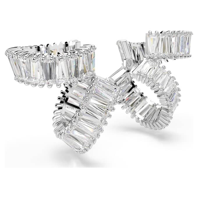 Ear cuff Ariana Grande X Swarovski con taglio baguette, bianchi, placcati in rodio Ear cuff Ariana Grande X Swarovski con taglio baguette, bianchi, placcati in rodio