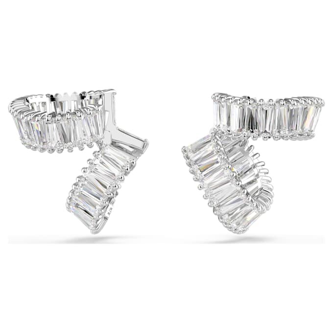 Ear cuff Ariana Grande X Swarovski con taglio baguette, bianchi, placcati in rodio Ear cuff Ariana Grande X Swarovski con taglio baguette, bianchi, placcati in rodio