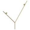 Espositore per decorazioni in finitura oro