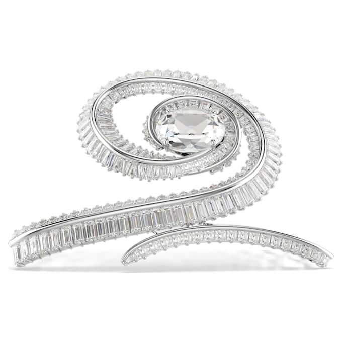 Fermaglio per capelli Ariana Grande X Swarovski con taglio a baguette, bianco, placcato in rodio Fermaglio per capelli Ariana Grande X Swarovski con taglio a baguette, bianco, placcato in rodio