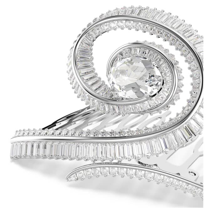 Fermaglio per capelli Ariana Grande X Swarovski con taglio a baguette, bianco, placcato in rodio Fermaglio per capelli Ariana Grande X Swarovski con taglio a baguette, bianco, placcato in rodio
