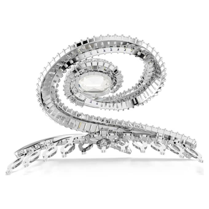 Fermaglio per capelli Ariana Grande X Swarovski con taglio a baguette, bianco, placcato in rodio Fermaglio per capelli Ariana Grande X Swarovski con taglio a baguette, bianco, placcato in rodio