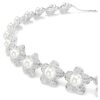 Girocollo Ariana Grande X Swarovski con perla di cristallo, taglio rotondo, bianco, placcato in rodio