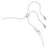 Girocollo Ariana Grande X Swarovski con perla di cristallo, taglio rotondo, bianco, placcato in rodio