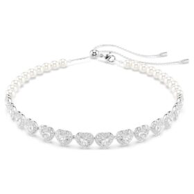 girocollo ariana grande x swarovski con tagli misti perla di cristallo cuore bianco placcato in rodio 2 280x280 - Girocollo Ariana Grande X Swarovski con tagli misti, perla di cristallo, cuore, bianco, placcato in rodio