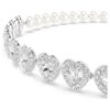Girocollo Ariana Grande X Swarovski con tagli misti, perla di cristallo, cuore, bianco, placcato in rodio Girocollo Ariana Grande X Swarovski con tagli misti, perla di cristallo, cuore, bianco, placcato in rodio