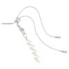 Girocollo Ariana Grande X Swarovski con tagli misti, perla di cristallo, cuore, bianco, placcato in rodio Girocollo Ariana Grande X Swarovski con tagli misti, perla di cristallo, cuore, bianco, placcato in rodio