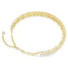 Girocollo Idyllia con taglio ovale, bianco, placcato oro Girocollo Idyllia con taglio ovale, bianco, placcato oro