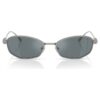 Occhiali da sole a forma di cuscino, Sk7042, color argento