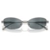 Occhiali da sole a forma di cuscino, Sk7042, color argento
