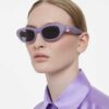 Occhiali da sole a forma di cuscino, viola Occhiali da sole a forma di cuscino, viola