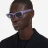 Occhiali da sole a forma di cuscino, viola Occhiali da sole a forma di cuscino, viola