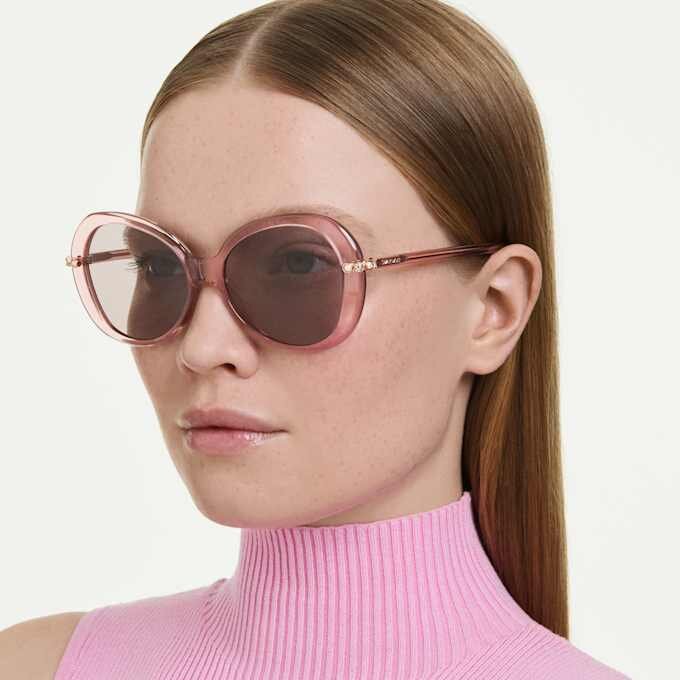 Occhiali da sole a forma di farfalla, Sk6059, rosa Occhiali da sole a forma di farfalla, Sk6059, rosa