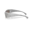 Occhiali da sole a forma di maschera, Sk6027, color argento
