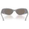 Occhiali da sole a forma di maschera, Sk6027, color argento