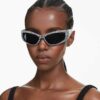 Occhiali da sole a forma di maschera, SK6027, nero Occhiali da sole a forma di maschera, SK6027, nero