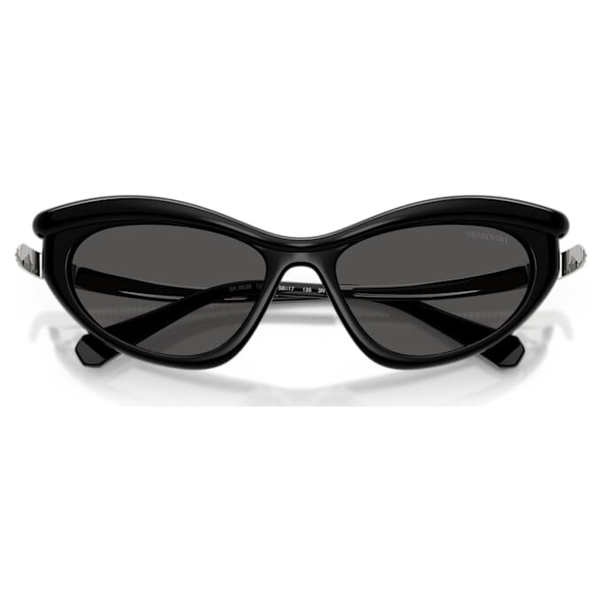 Occhiali da sole a forma di occhio di gatto, Sk6038, neri Occhiali da sole a forma di occhio di gatto, Sk6038, neri